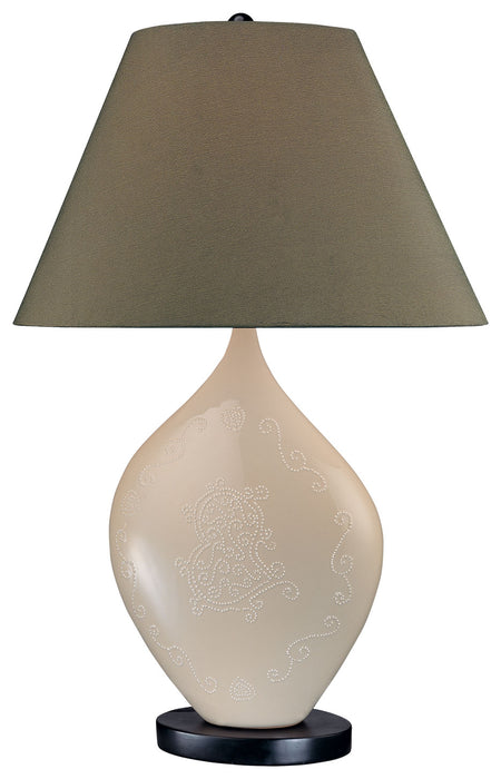 Minka-Lavery 10879-0 One Light Table Lamp, Cream