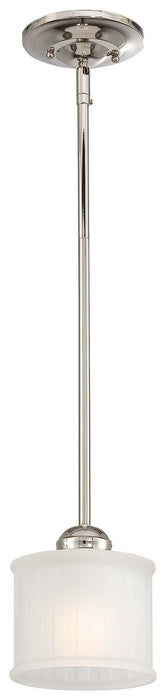 Minka-Lavery 1731-613 One Light Mini Pendant, Polished Nickel