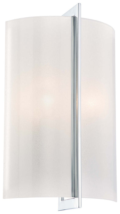 Minka-Lavery 6390-77 Two Light Wall Sconce, Chrome