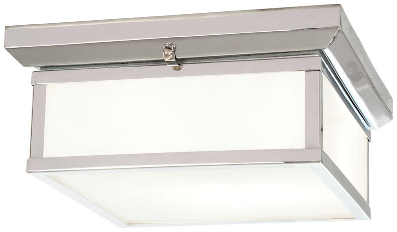 Minka-Lavery 6919-613 Two Light Flush Mount, Polished Nickel