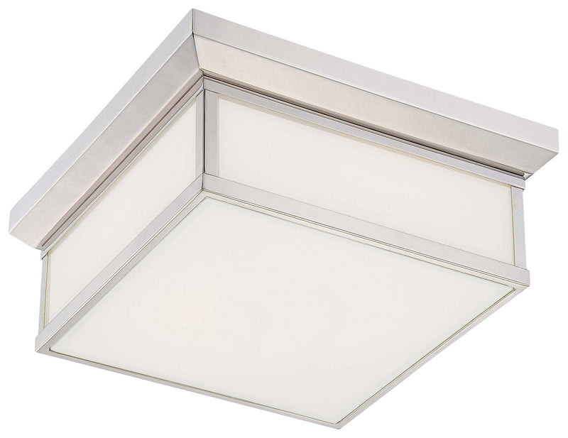 Minka-Lavery 6919-613 Two Light Flush Mount, Polished Nickel