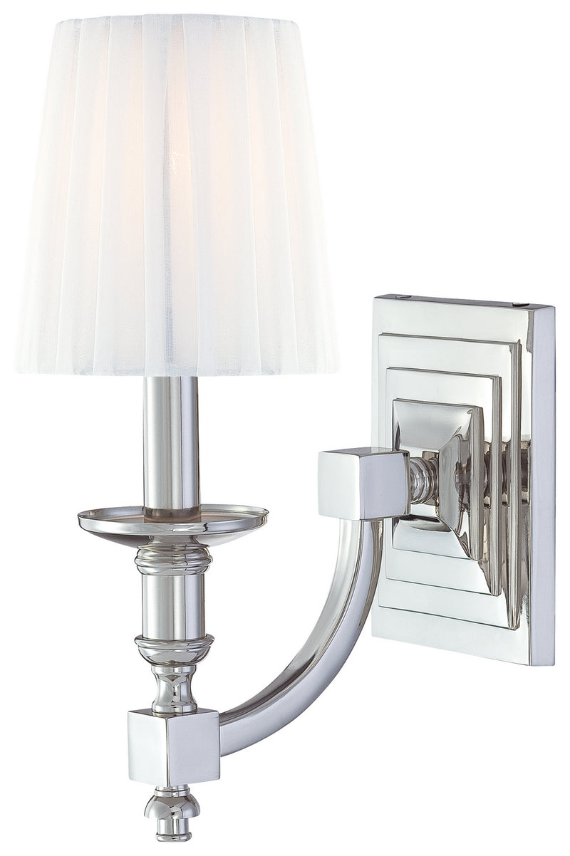 Metropolitan N2641-613 One Light Wall Sconce, Polished Nickel