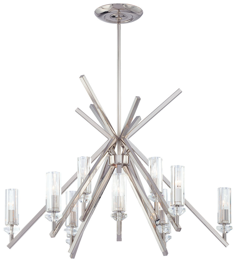 Metropolitan N6831-613 12 Light Chandelier, Polished Nickel