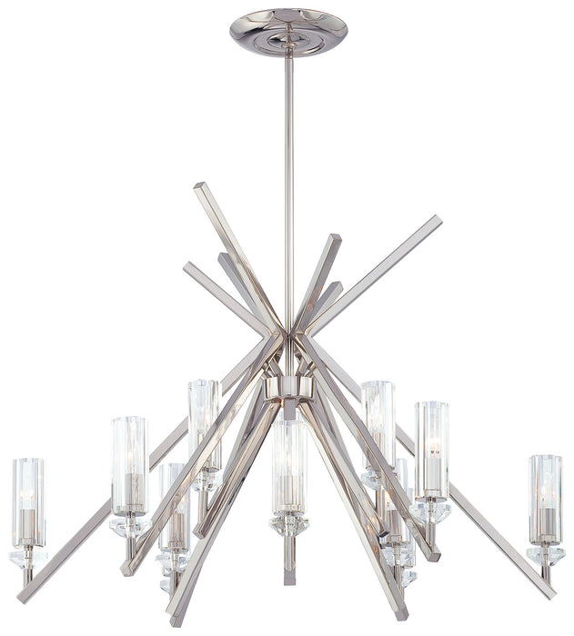 Metropolitan N6831-613 12 Light Chandelier, Polished Nickel