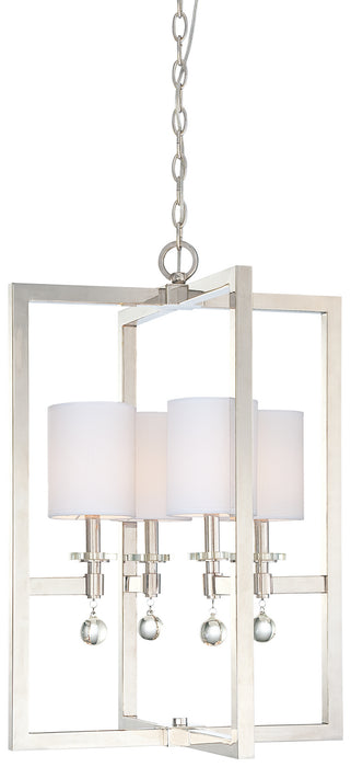 Metropolitan N6841-613 Four Light Pendant, Polished Nickel