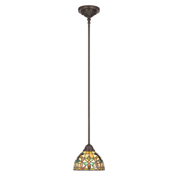 Quoizel TFKM1508VB One Light Mini Pendant, Vintage Bronze