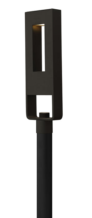 Hinkley 1641SK-LED LED Post Top/ Pier Mount, Satin Black