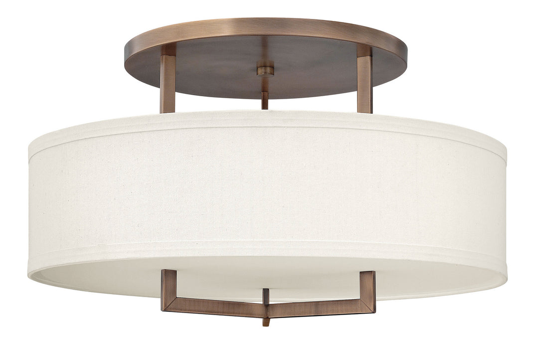 Hinkley 3211BR LED Semi-Flush Mount, Brushed Bronze