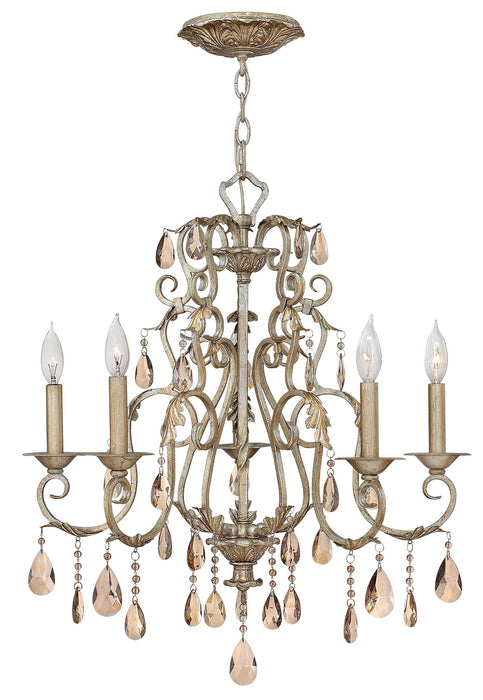 Hinkley 4775SL LED Foyer Pendant, Silver Leaf