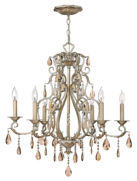 Hinkley 4776SL LED Foyer Pendant, Silver Leaf