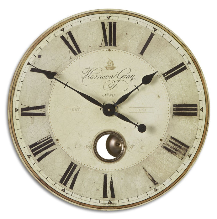 Uttermost 06032 Wall Clock, Brass
