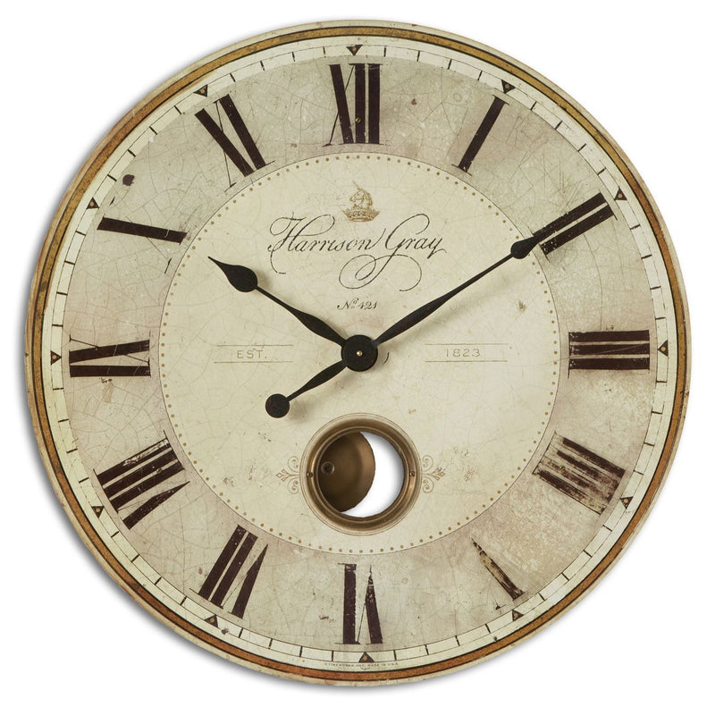 Uttermost 06033 Wall Clock, Brass