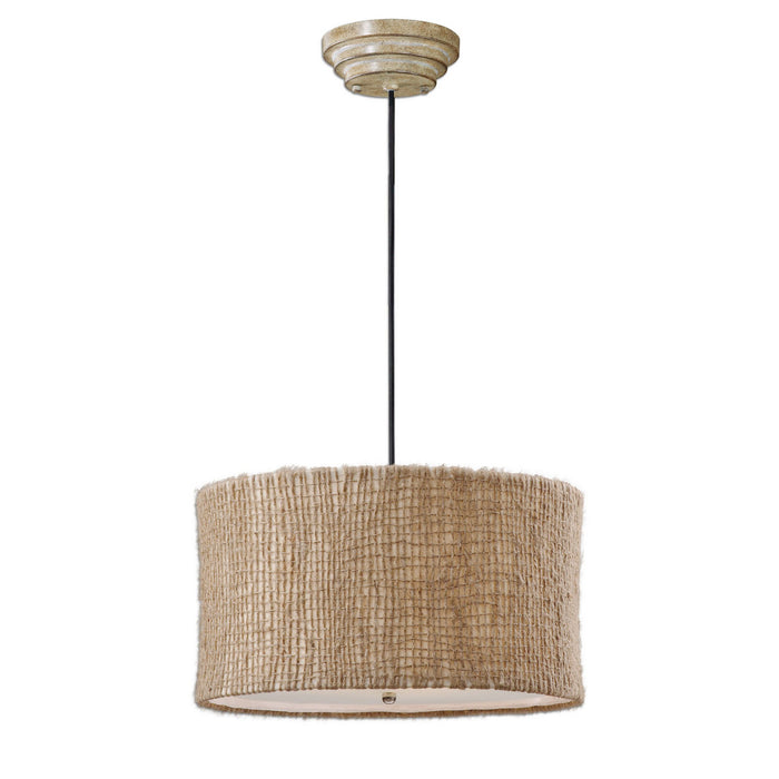 Uttermost 21935 Three Light Pendant, Beige Liner