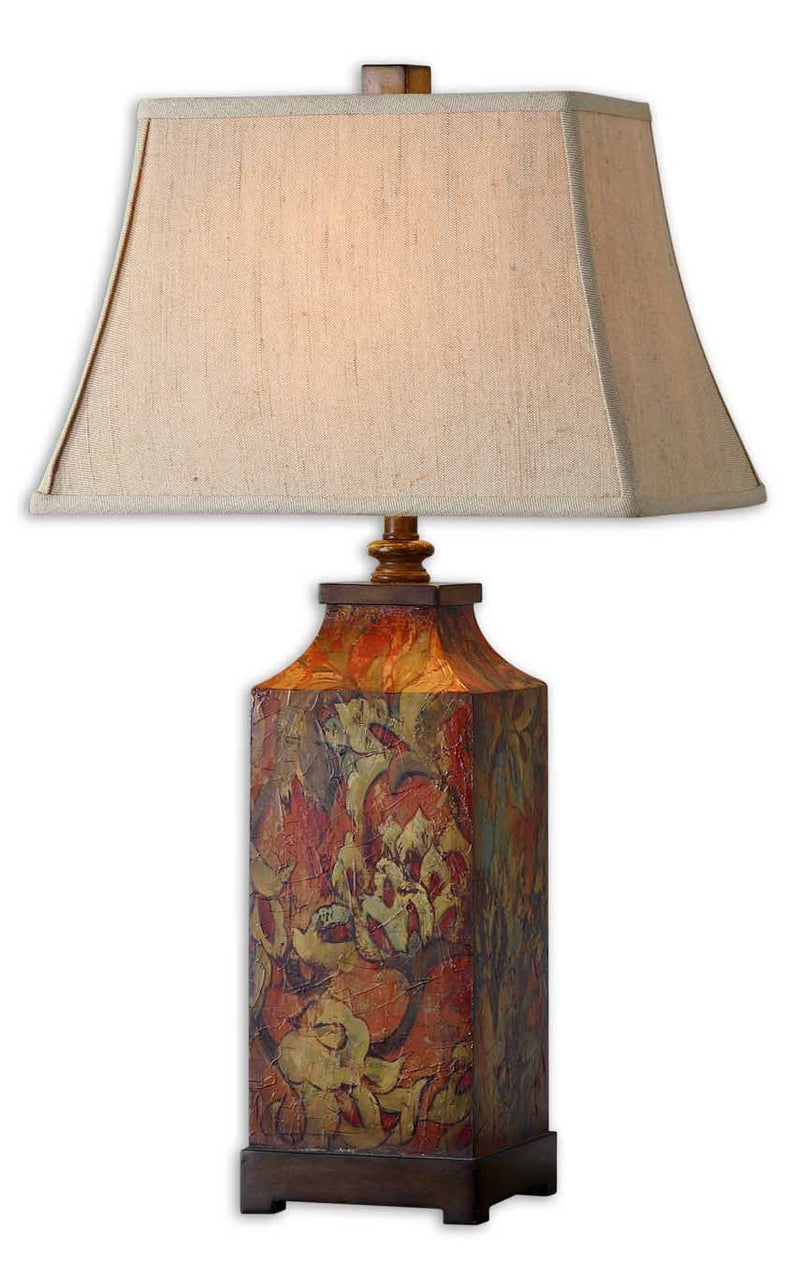 Uttermost 27678 One Light Table Lamp, Burnished Walnuted