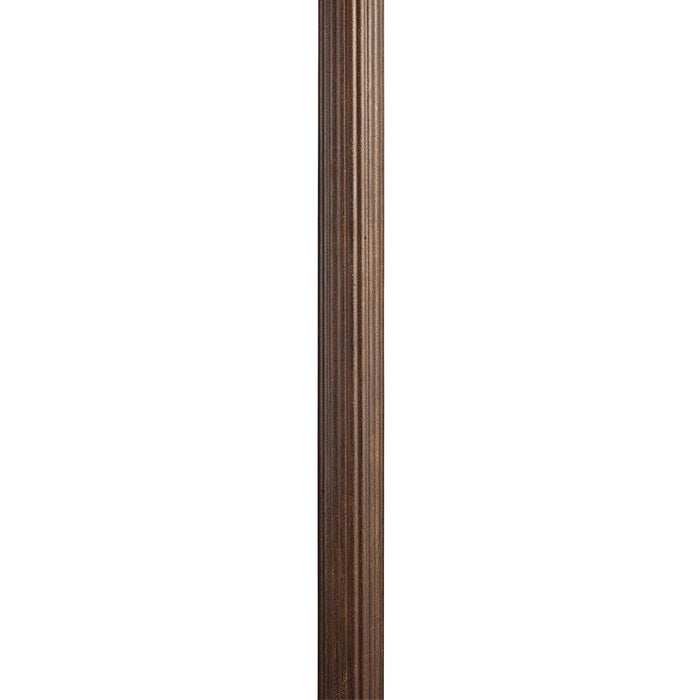 Kichler 9595BST Outdoor Fluted Post, Brown Stone