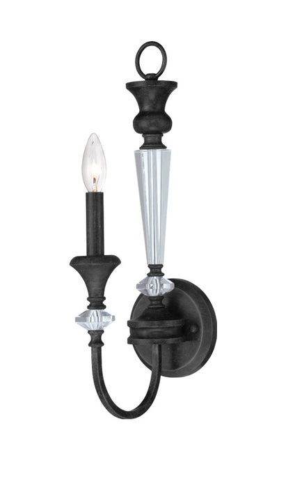 Craftmade 26731-MBS One Light Wall Sconce, Mocha Bronze Silver Wash