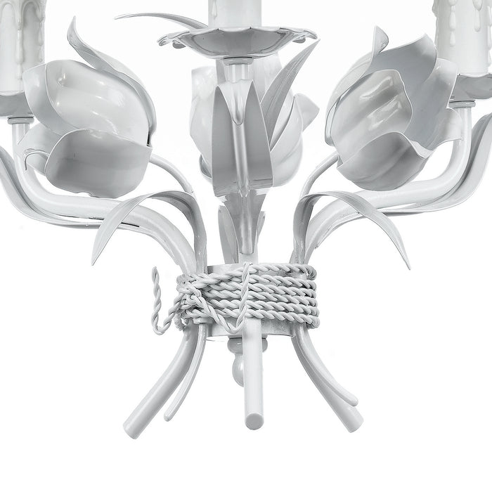 Crystorama 4813-WW Three Light Mini Chandelier, Wet White