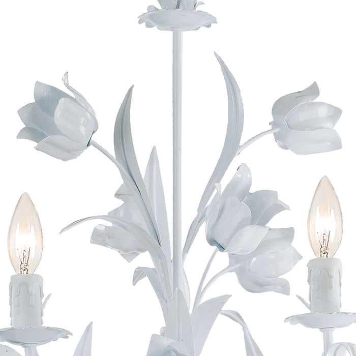 Crystorama 4815-WW Five Light Chandelier, Wet White