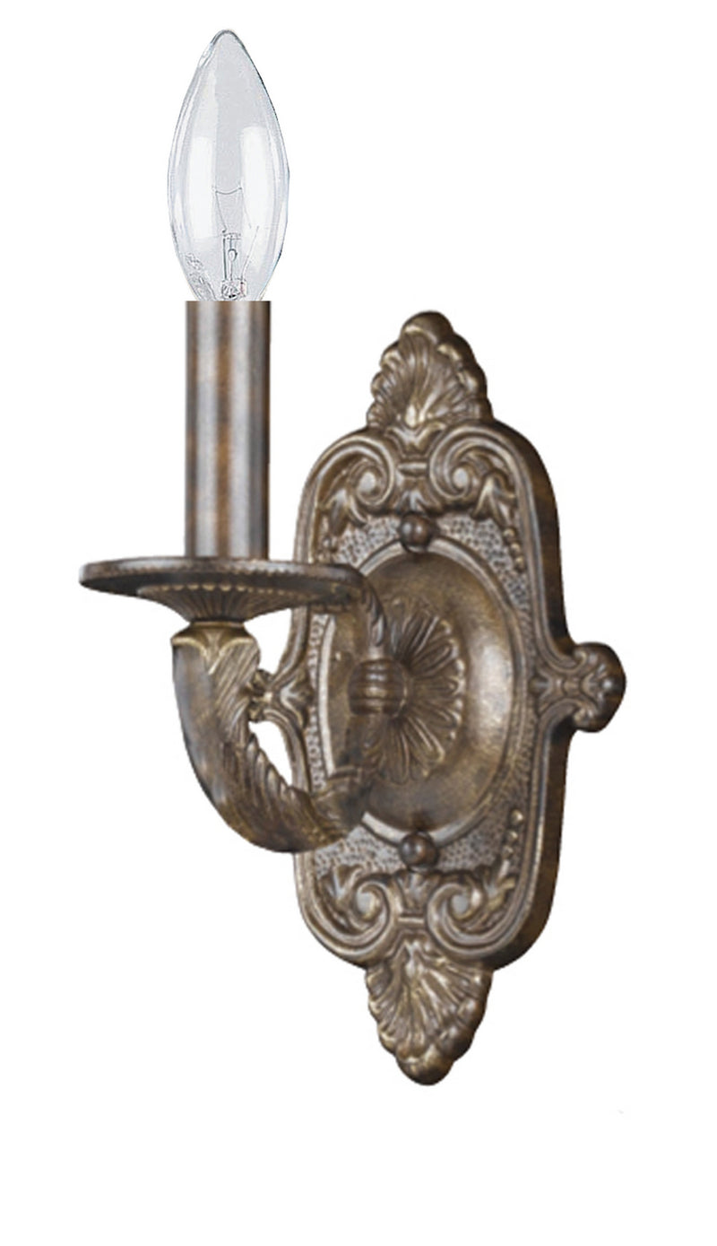 Crystorama 5111-VB One Light Wall Sconce, Venetian Bronze