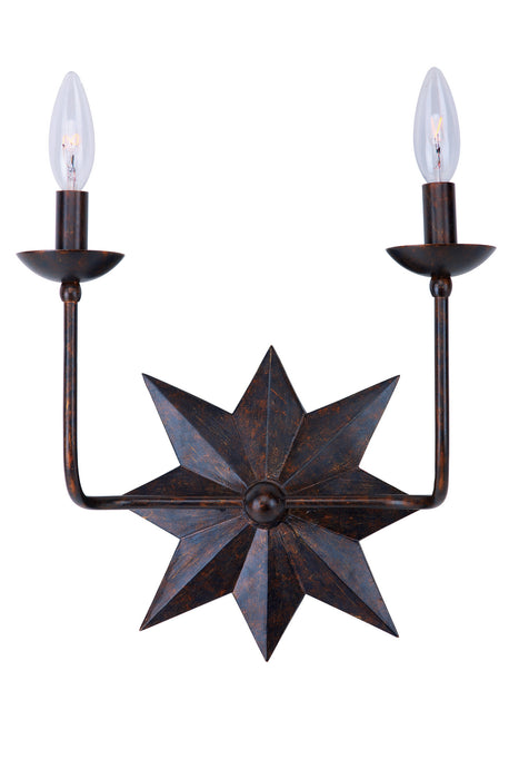 Crystorama 9232-EB Two Light Wall Sconce, English Bronze