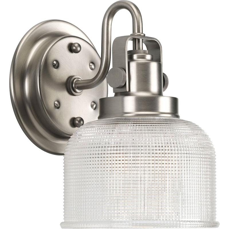 Progress Lighting P2989-81 One Light Bath Bracket, Antique Nickel