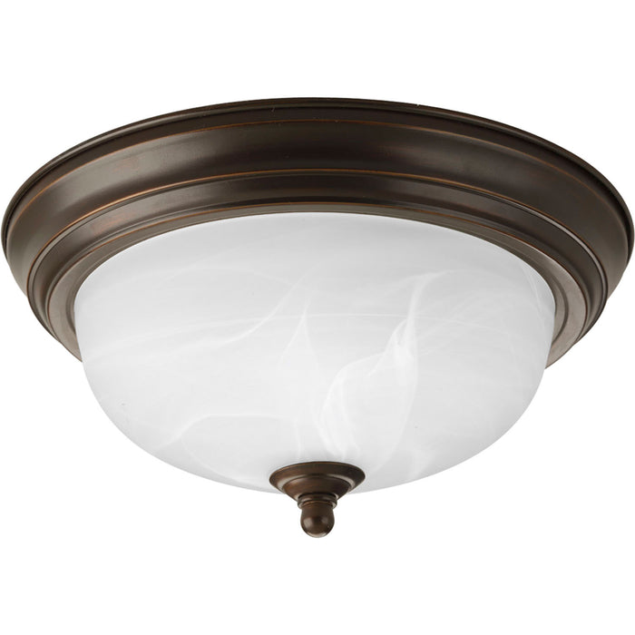 Progress Lighting P3924-20 One Light Flush Mount, Antique Bronze