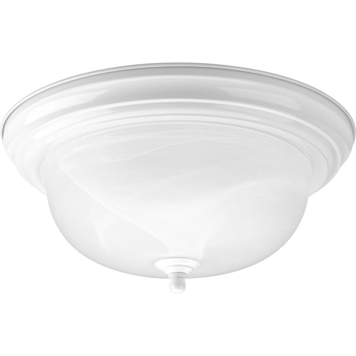Progress Lighting P3925-30 Two Light Flush Mount, White