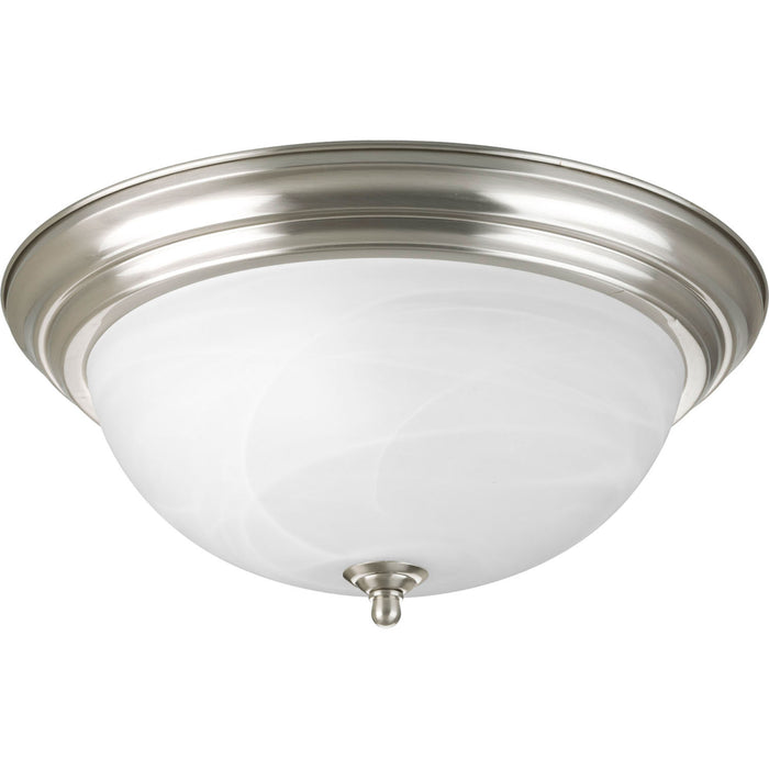 Progress Lighting P3926-09 Three Light Flush Mount, Brushed Nickel