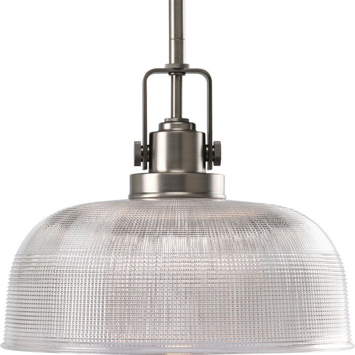 Progress Lighting P5026-81 One Light Pendant, Antique Nickel