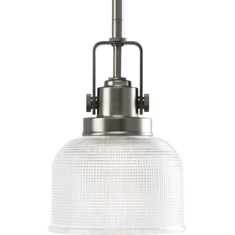 Progress Lighting P5173-81 One Light Pendant, Antique Nickel