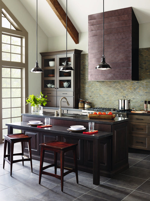 Progress Lighting P5188-108 One Light Pendant, Oil Rubbed Bronze