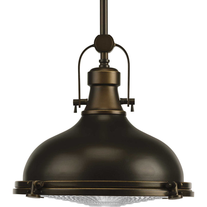 Progress Lighting P5188-108 One Light Pendant, Oil Rubbed Bronze