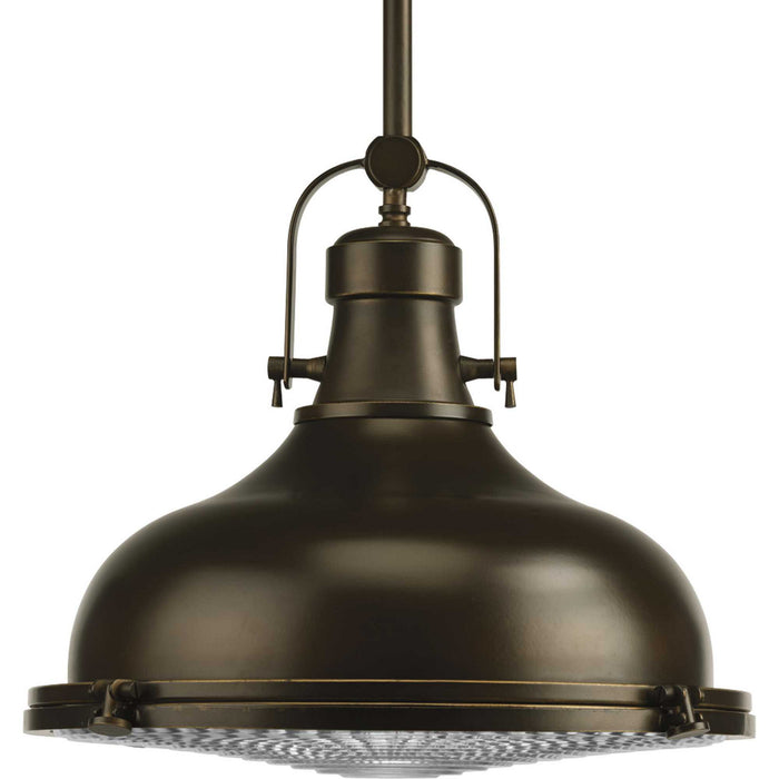 Progress Lighting P5197-108 One Light Pendant, Oil Rubbed Bronze