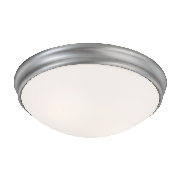 Capital Lighting 2032MN Two Light Flush Mount, Matte Nickel