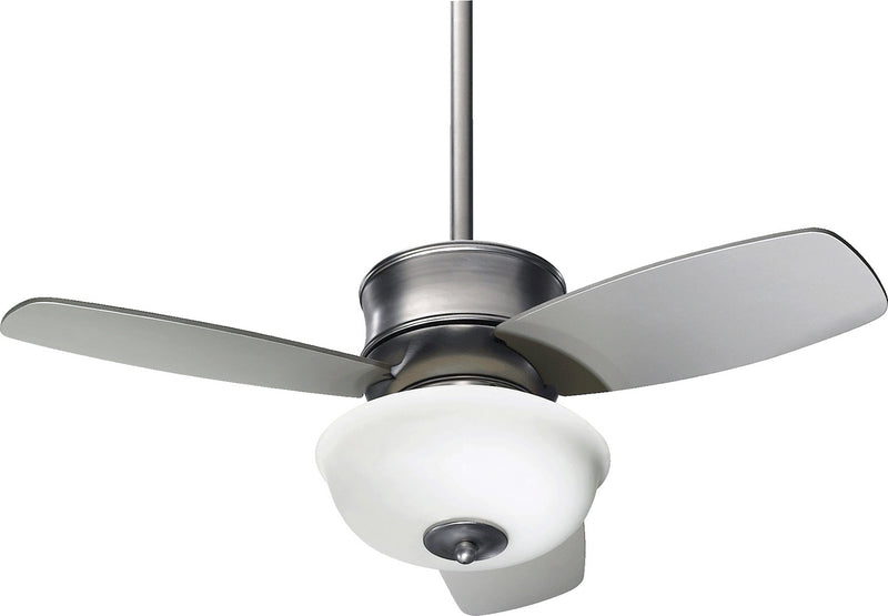 Quorum 32323-65 32" Ceiling Fan, Satin Nickel