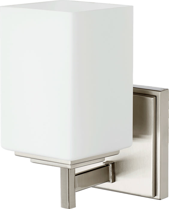 Quorum 5484-1-65 One Light Wall Mount, Satin Nickel
