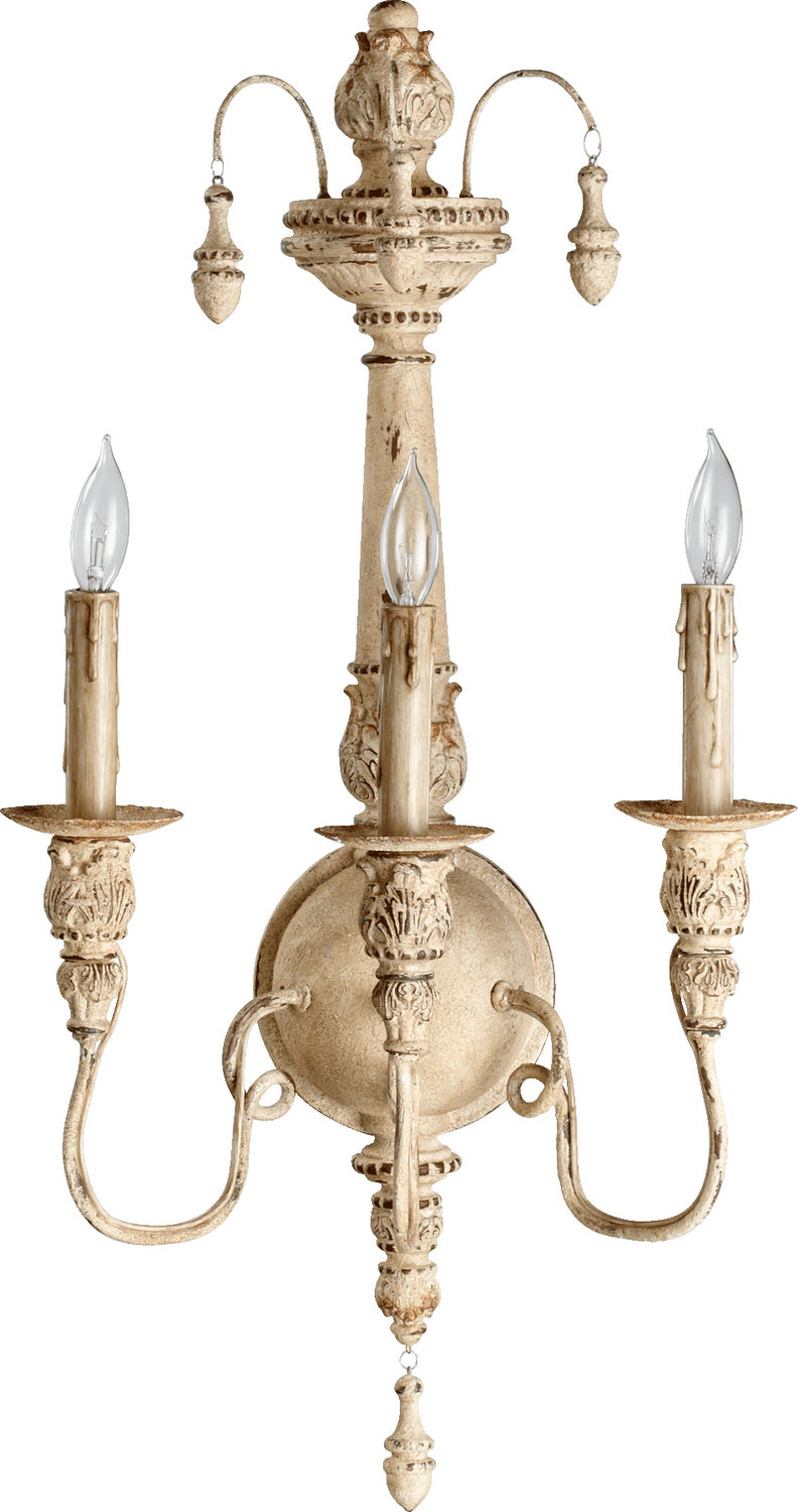Quorum 5506-3-70 Three Light Wall Mount, Persian White