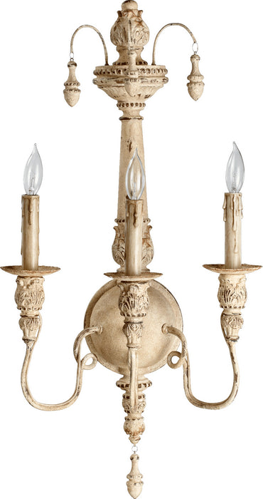 Quorum 5506-3-70 Three Light Wall Mount, Persian White