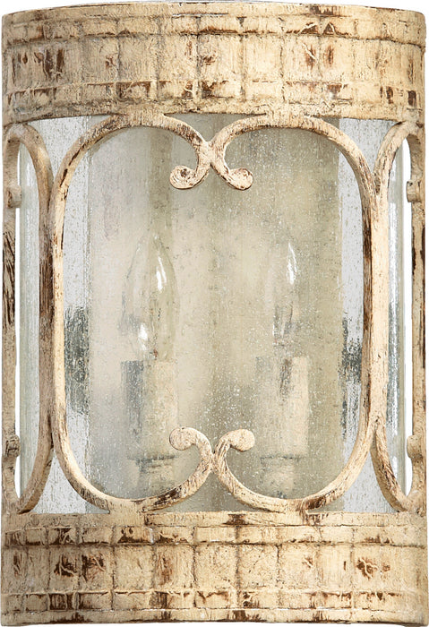 Quorum 5637-2-70 Two Light Wall Sconce, Persian White