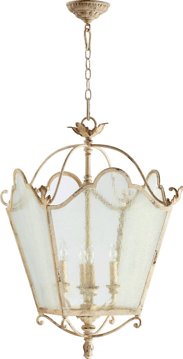 Quorum 6906-4-70 Four Light Entry Pendant, Persian White