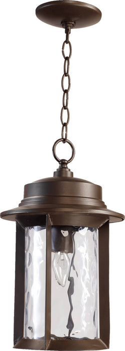 Quorum 7247-9-86 One Light Pendant, Oiled Bronze