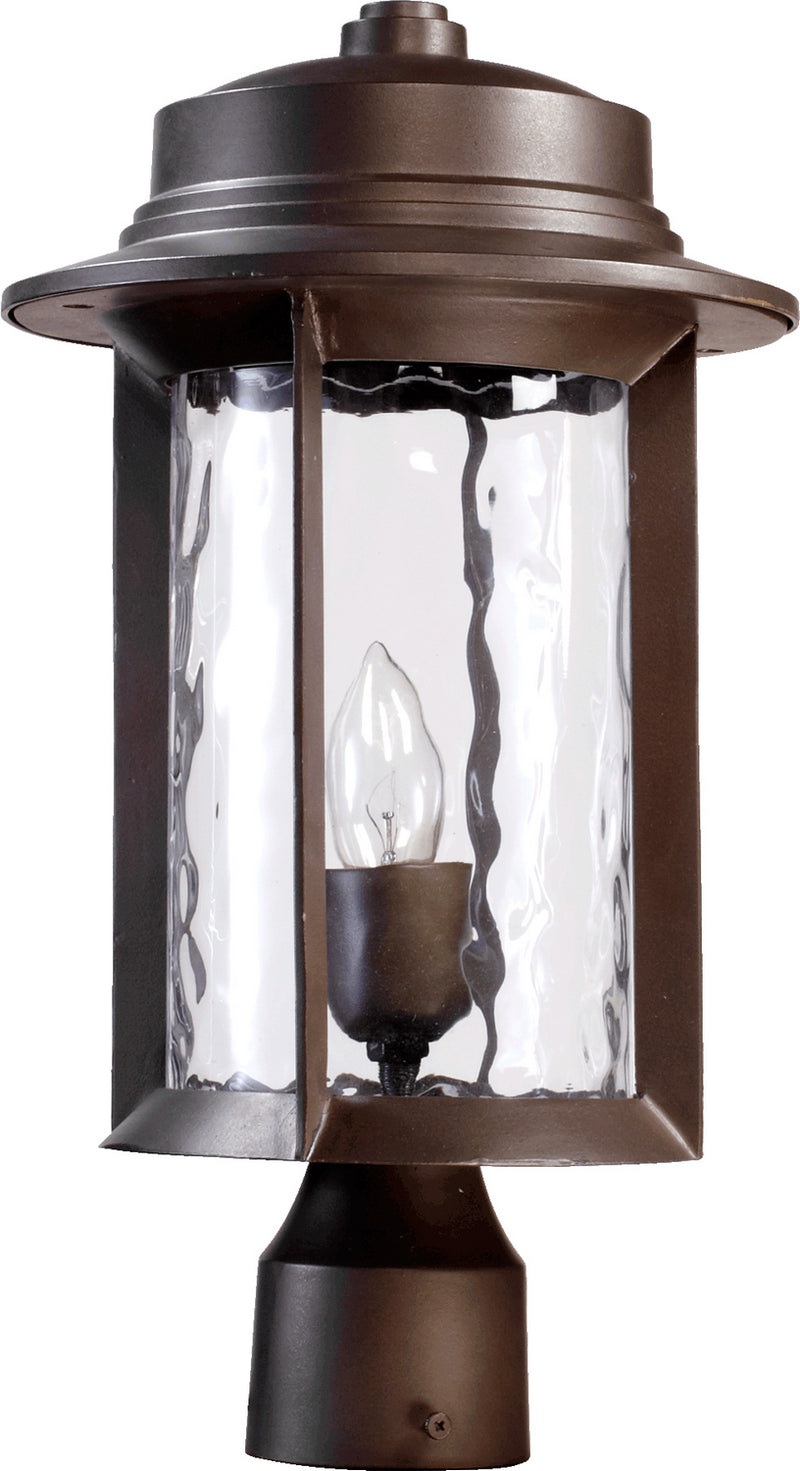 Quorum 7248-9-86 One Light Post Mount, Oiled Bronze