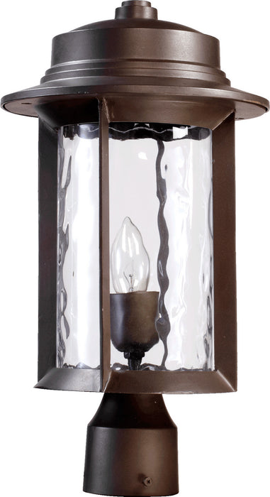 Quorum 7248-9-86 One Light Post Mount, Oiled Bronze