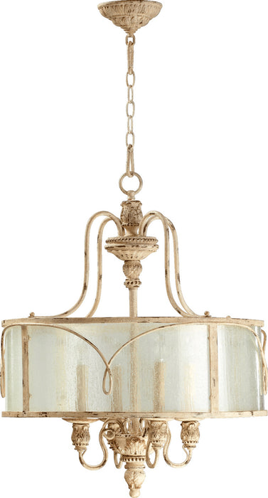 Quorum 8006-4-70 Four Light Pendant, Persian White