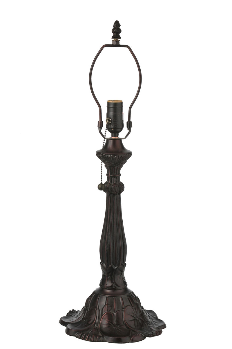 Meyda Tiffany 10101 One Light Table Base, Mahogany Bronze