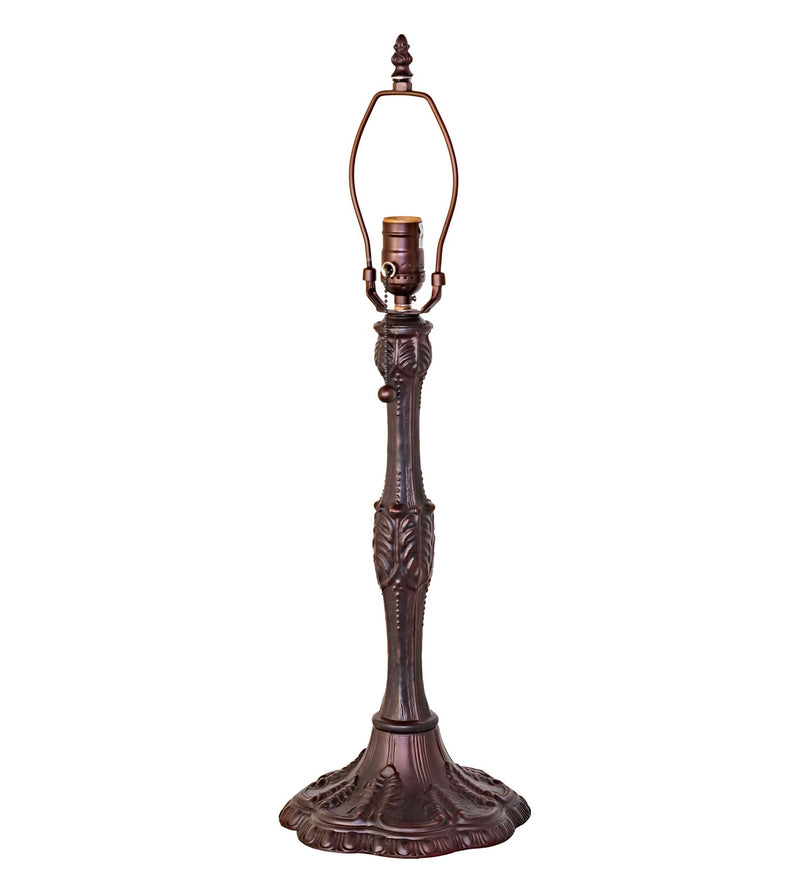 Meyda Tiffany 10104 One Light Table Base, Mahogany Bronze