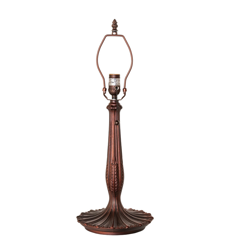 Meyda Tiffany 10137 One Light Table Base, Mahogany Bronze