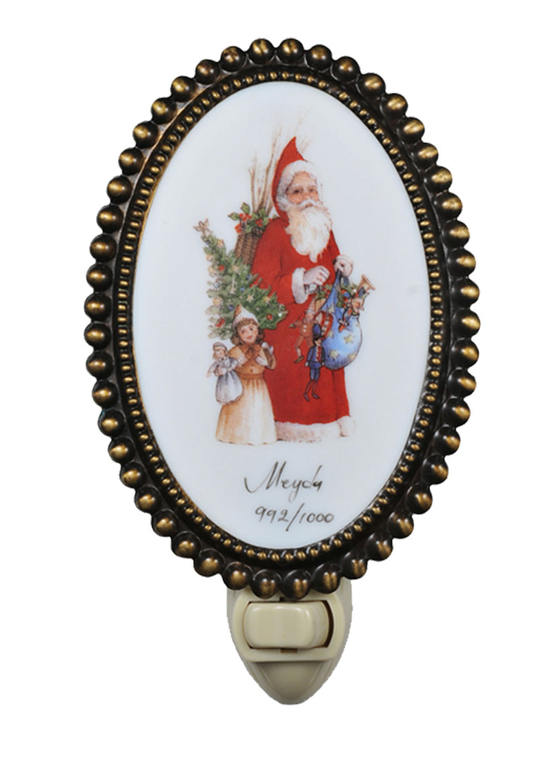 Meyda Tiffany 107253 One Light Night Light, Antique,Antique Brass