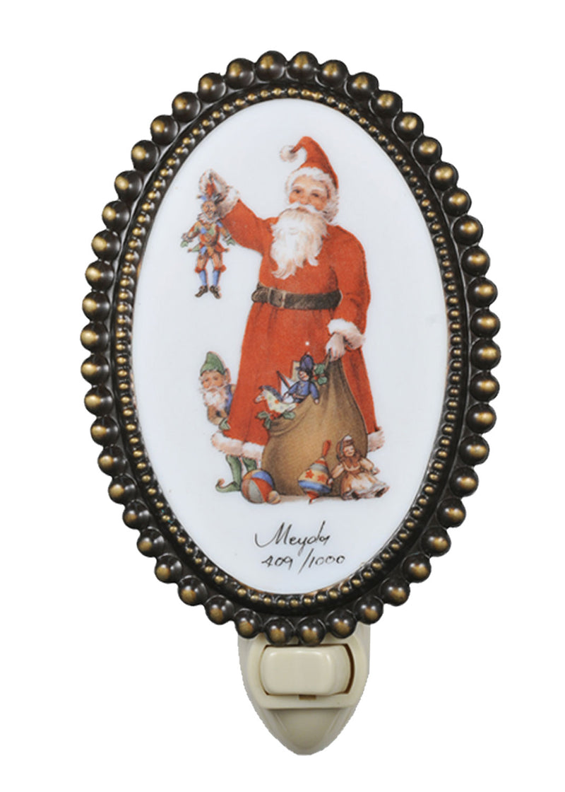 Meyda Tiffany 107254 One Light Night Light, Antique,Antique Brass