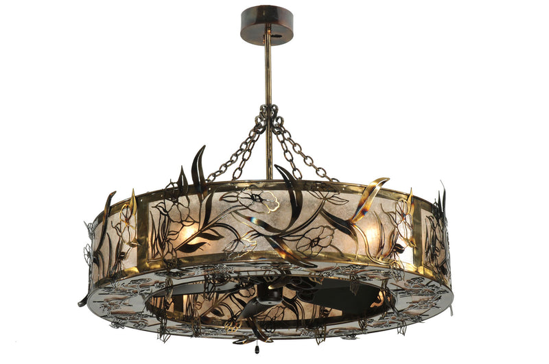 Meyda Tiffany 110240 Eight Light Chandelier, Rust,Wrought Iron